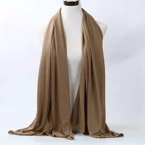 large plain long jersey scarf(twenty-nine colors)