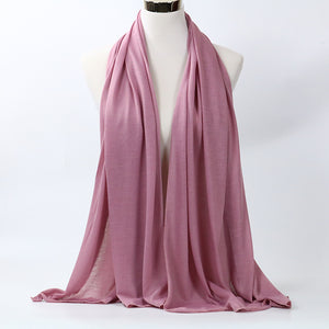 large plain long jersey scarf(twenty-nine colors)