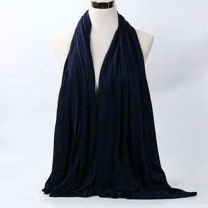 large plain long jersey scarf(twenty-nine colors)