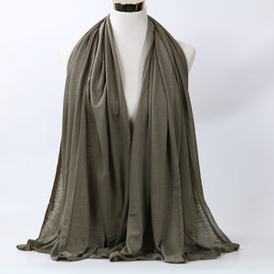 large plain long jersey scarf(twenty-nine colors)