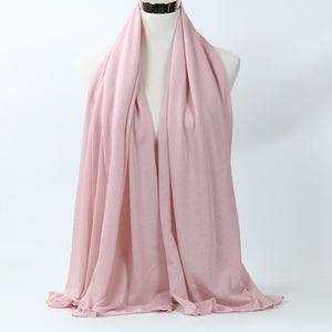 large plain long jersey scarf(twenty-nine colors)