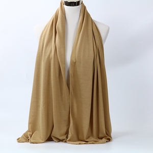 large plain long jersey scarf(twenty-nine colors)