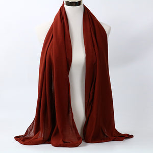 large plain long jersey scarf(twenty-nine colors)