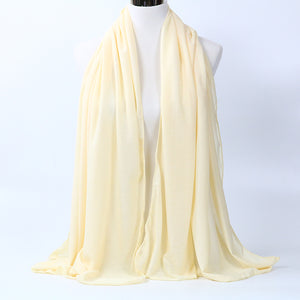 large plain long jersey scarf(twenty-nine colors)