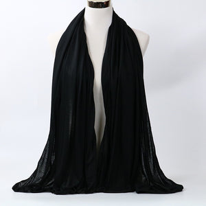 large plain long jersey scarf(twenty-nine colors)