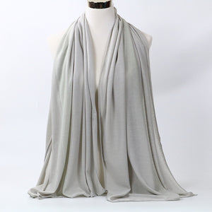 large plain long jersey scarf(twenty-nine colors)