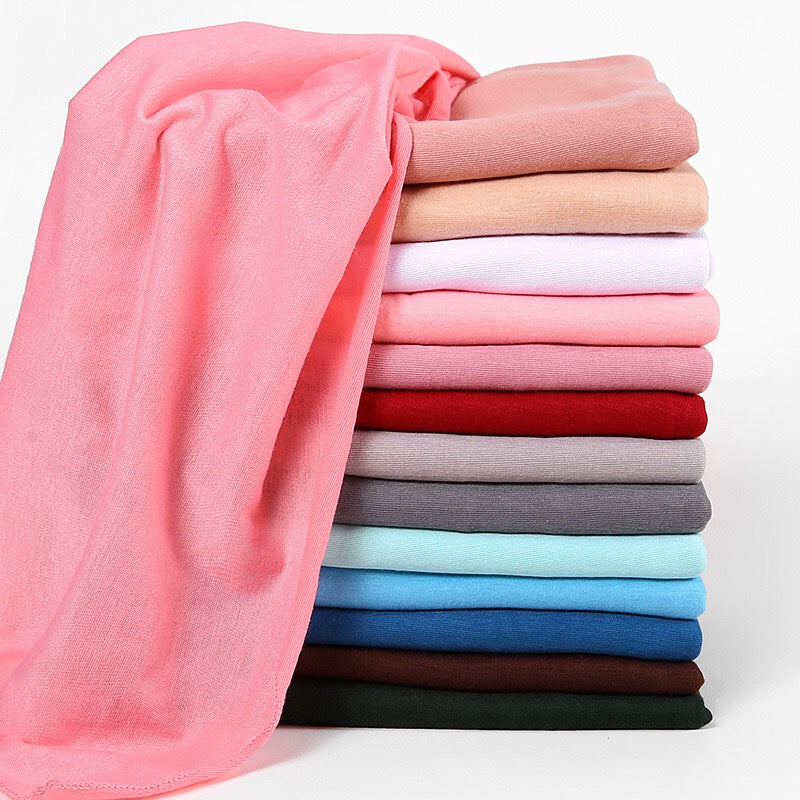 large plain long jersey scarf(twenty-nine colors)