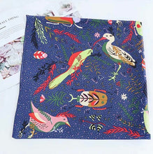 Load image into Gallery viewer, L-High density satin square scarf 5 with birds pattern (three colours)
