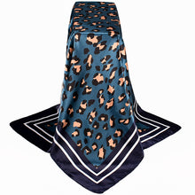 Load image into Gallery viewer, L-Animal print design satin square scarf (Four colours)
