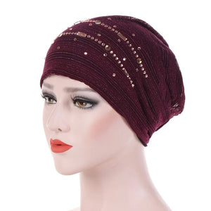 Glitter Lace Cap  (four colors)