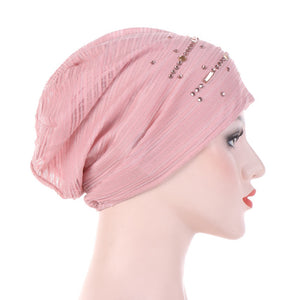 Glitter Lace Cap  (four colors)