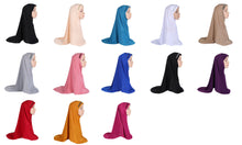 Load image into Gallery viewer, Turban/Hijab plain pattern 15 (twelve colours)(78x65cm)
