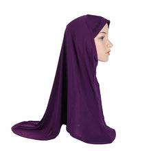 Load image into Gallery viewer, Turban/Hijab plain pattern 15 (twelve colours)(78x65cm)
