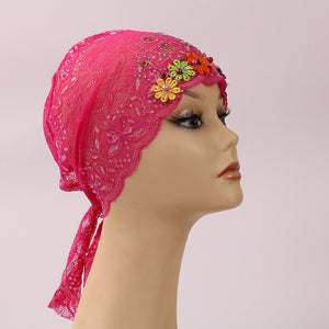 Glitter lace Turban/Hijab pattern 17 (Eleven colours)