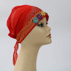 Glitter lace Turban/Hijab pattern 17 (Eleven colours)