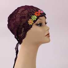 Load image into Gallery viewer, Glitter lace Turban/Hijab pattern 17 (Eleven colours)
