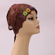 Load image into Gallery viewer, Glitter lace Turban/Hijab pattern 17 (Eleven colours)
