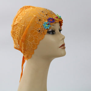 Glitter lace Turban/Hijab pattern 17 (Eleven colours)