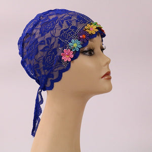 Glitter lace Turban/Hijab pattern 17 (Eleven colours)