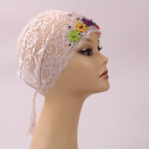 Glitter lace Turban/Hijab pattern 17 (Eleven colours)