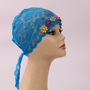 Glitter lace Turban/Hijab pattern 17 (Eleven colours)