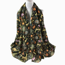 Load image into Gallery viewer, Deer patterns cotton feeling long scarf (Five colours)
