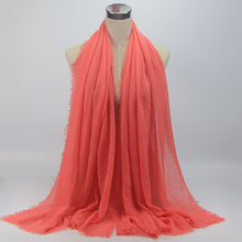 Load image into Gallery viewer, Large plain cotton Shawl/Scarf (twenty-four colours)
