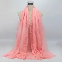 Load image into Gallery viewer, Large plain cotton Shawl/Scarf (twenty-four colours)
