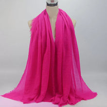 Load image into Gallery viewer, Large plain cotton Shawl/Scarf (twenty-four colours)
