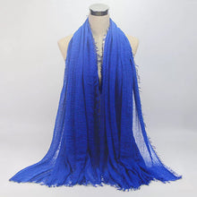 Load image into Gallery viewer, Large plain cotton Shawl/Scarf (twenty-four colours)
