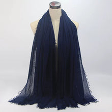 Load image into Gallery viewer, Large plain cotton Shawl/Scarf (twenty-four colours)
