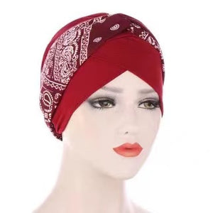 Two colors forehead cross Cap(Five colors)