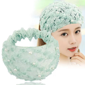 Trendy Wide pearl headband3  (Five colors)