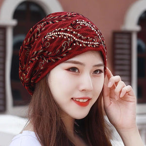 Glitters Lace Cap 2 (four colors)