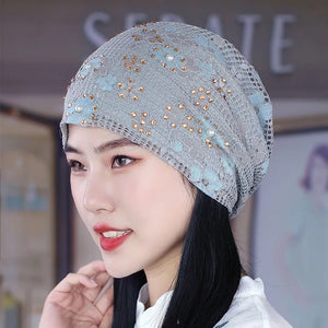 Glitters Lace Cap 3 (Two colors)