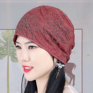 Glitters Lace Cap 5(Five colors)