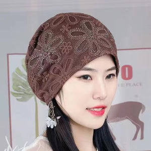 Glitters Lace Cap 5(Five colors)