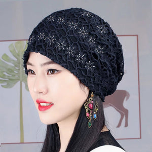 Glitters Lace Cap 6(six colors)