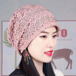 Glitters Lace Cap 6(six colors)