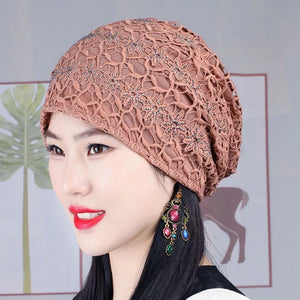 Glitters Lace Cap 6(six colors)