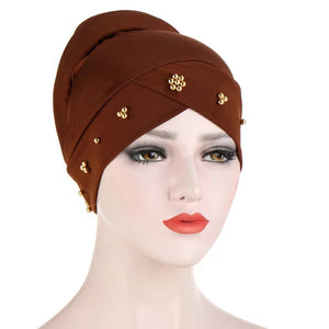 Turban/Hijab Twist pattern 3-2(Seven colors)