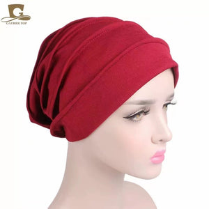 Plain stripes turban/hijab (Seven colors)