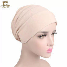 Load image into Gallery viewer, Plain stripes turban/hijab 1 (Seven colors)
