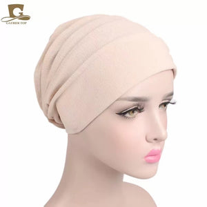 Plain stripes turban/hijab 1 (Seven colors)