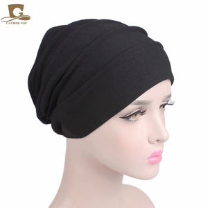 Plain stripes turban/hijab 1 (Seven colors)