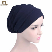 Load image into Gallery viewer, Plain stripes turban/hijab 1 (Seven colors)
