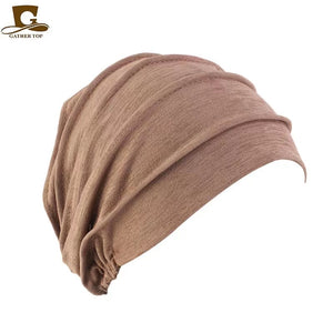 Plain stripes turban/hijab 1 (Seven colors)