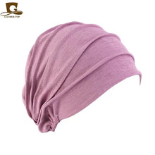 Load image into Gallery viewer, Plain stripes turban/hijab 1 (Seven colors)
