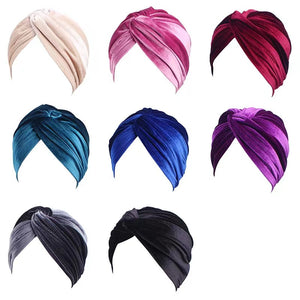 Twist velvet knotted headwrap (Eight  colors)