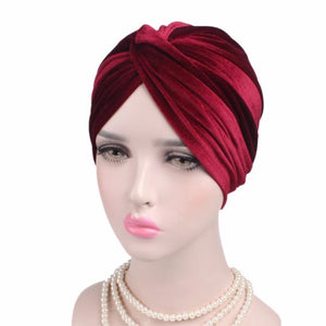 Twist velvet knotted headwrap (Eight  colors)